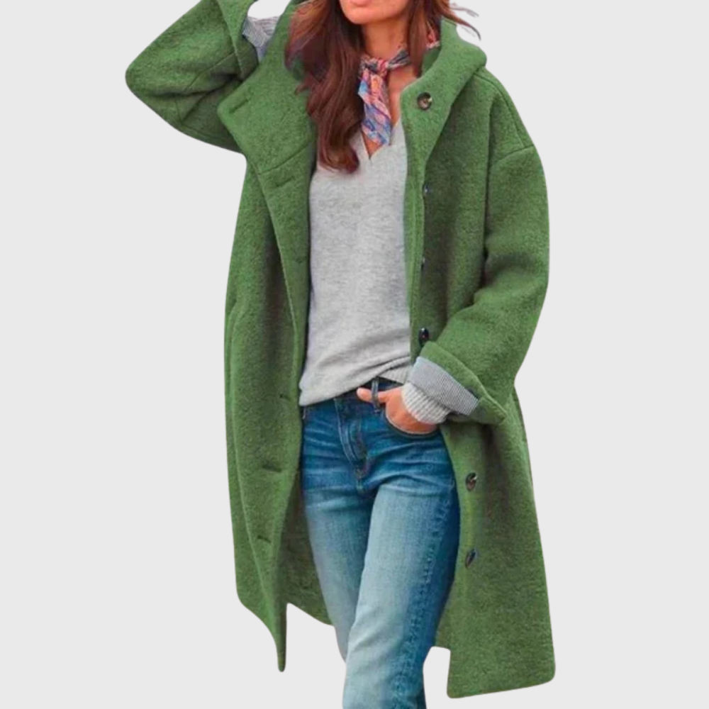 Women's Warm Classic Coat, Tailored Everyday Cut | Streamlined Silhouette, Refined Details | 5 Colorways | S–3XL