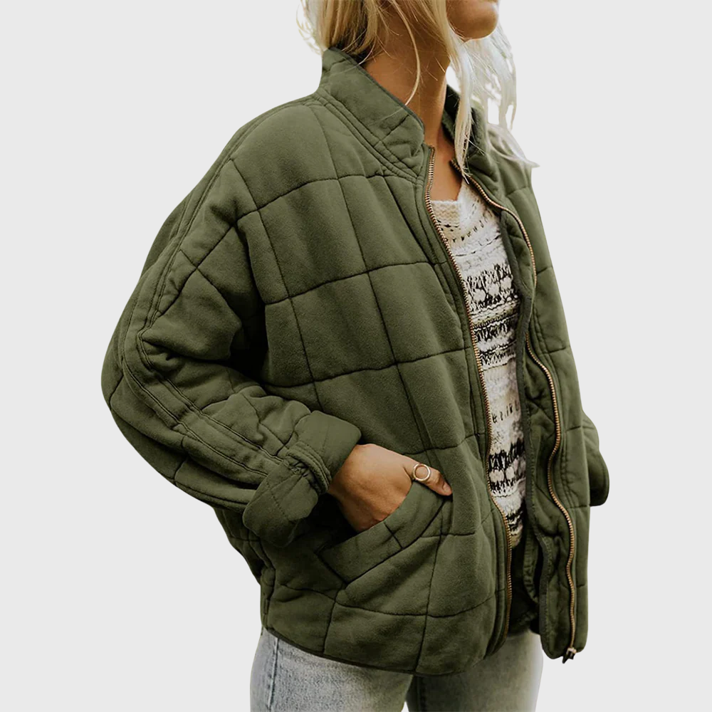 Women's Quilted Jacket, Oversized Layering Fit | Lightweight Insulation, Refined Casual Cut | 5 Colorways | S–2XL