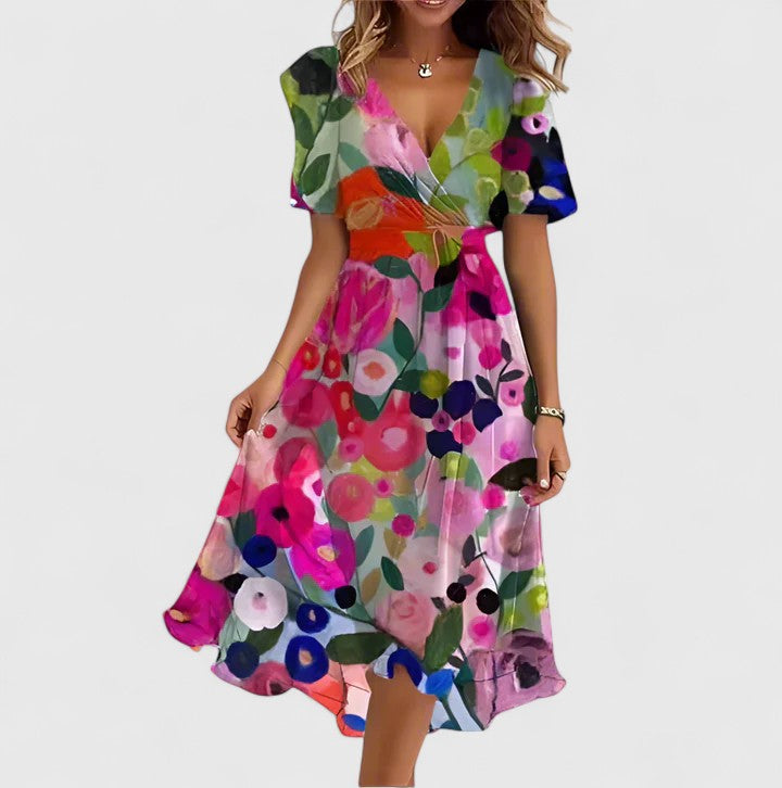 Madison™ | Elegant Floral Short Dress