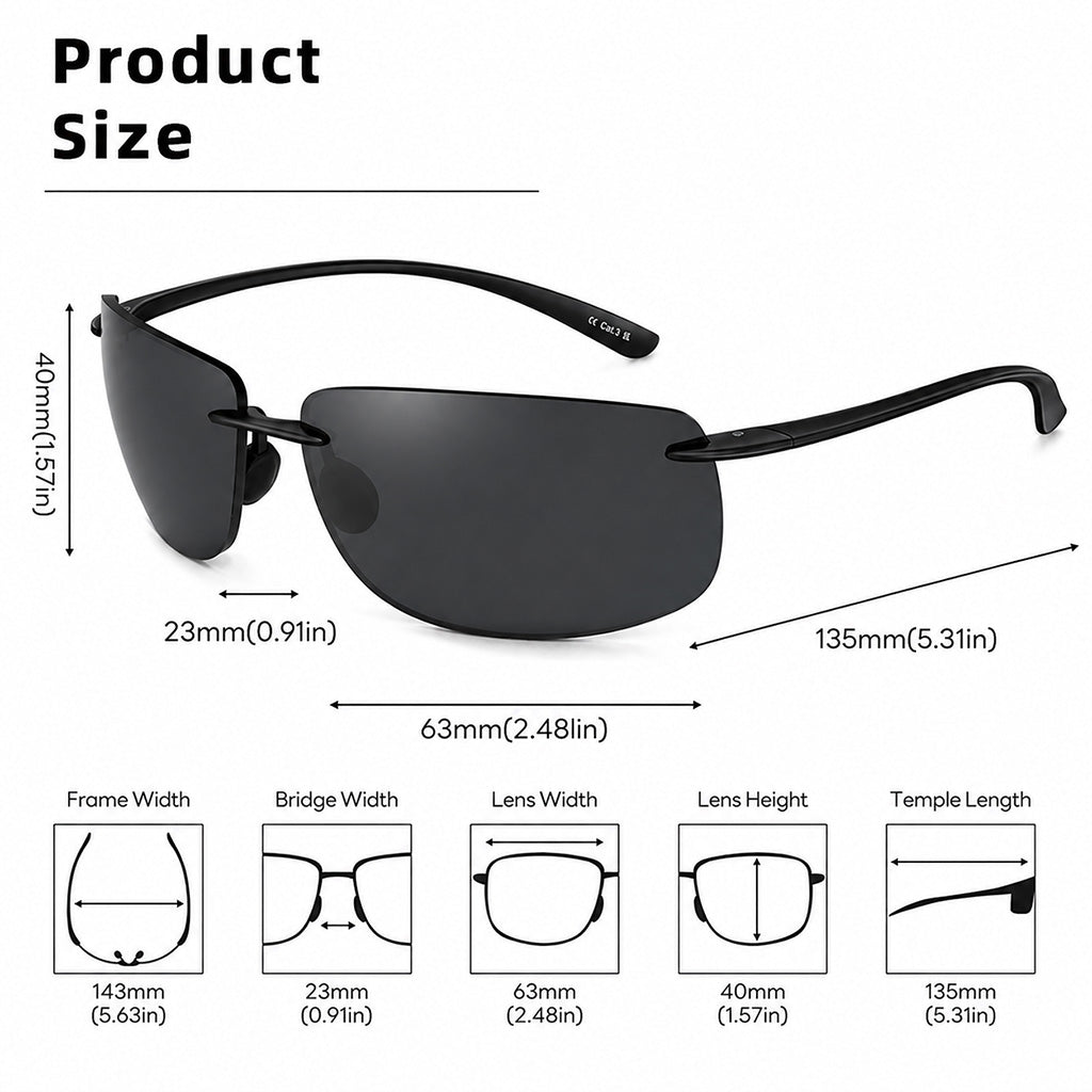 Fink™ | Rimless Polarized Sunglasses (1+1 FREE)
