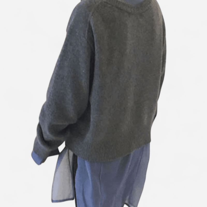 Serena Womens Cashmere Cardigan, Asymmetric Buttons