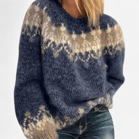 Elsa | Womens Mohair Wool Sweater, Icelandic Knit | Relaxed Loose Fit, Warm | Blue, Wine Red, Gray, Black S-3XL
