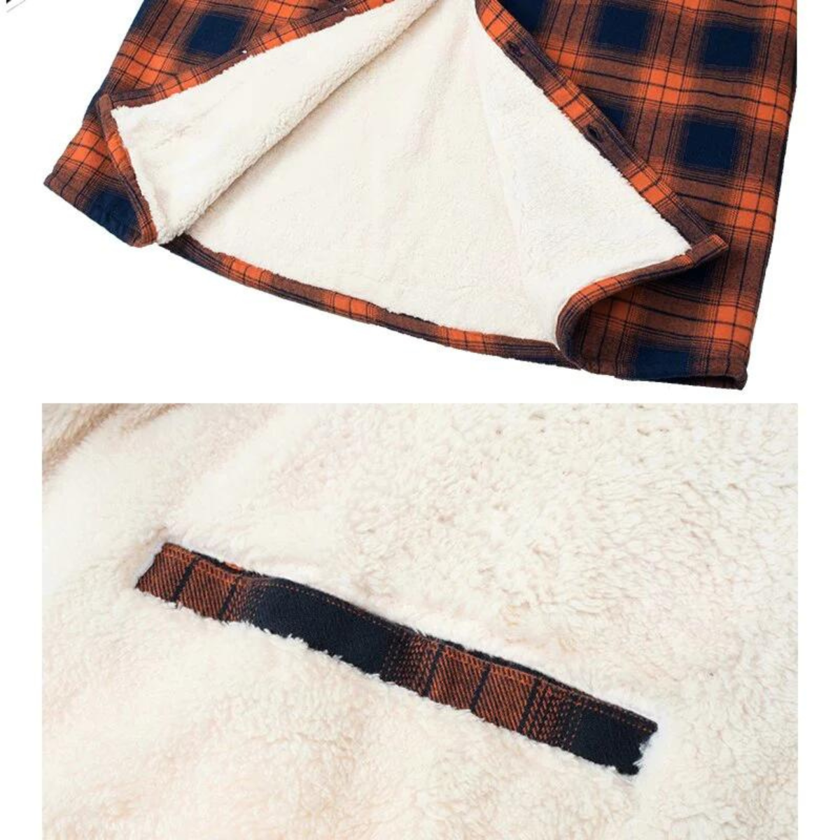 Derrick Mens Sherpa Lined Plaid Shirt Jacket