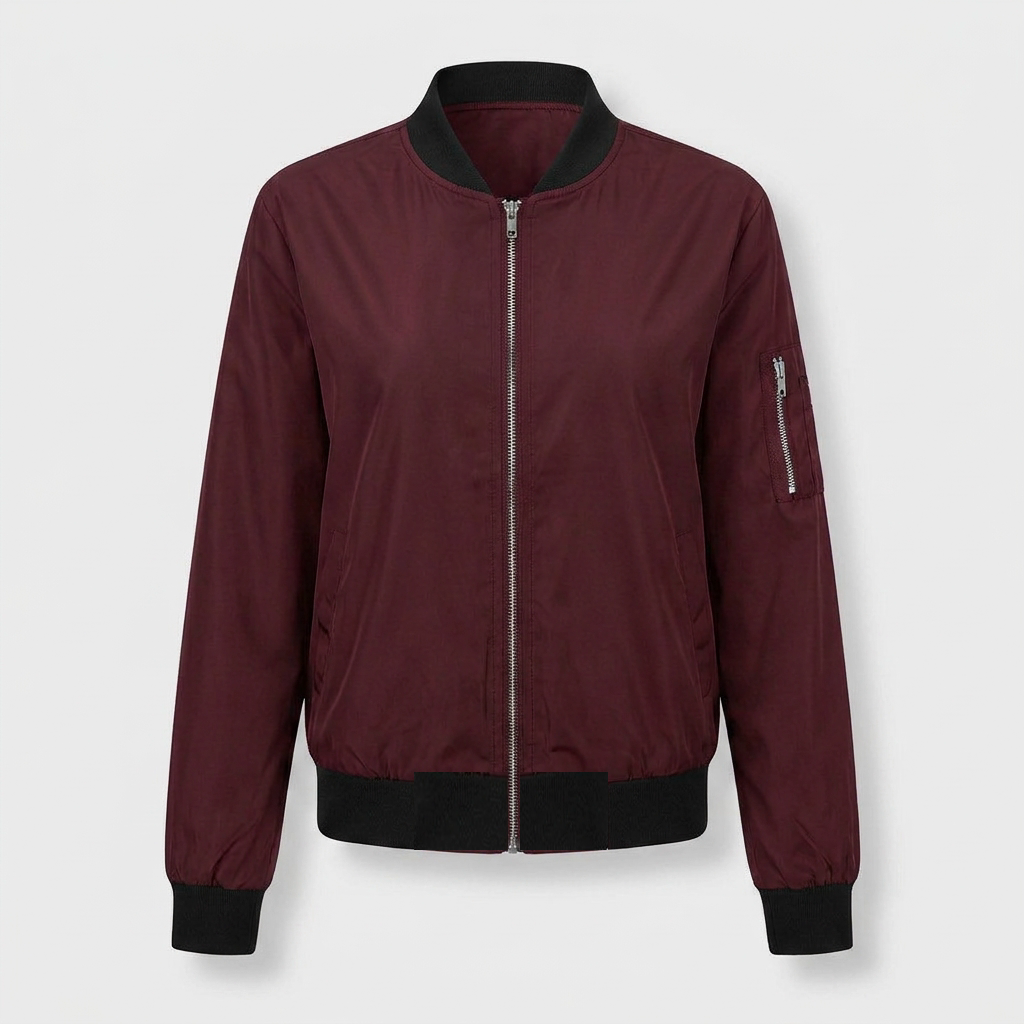 Lois women's lightweight bomber jacket in red