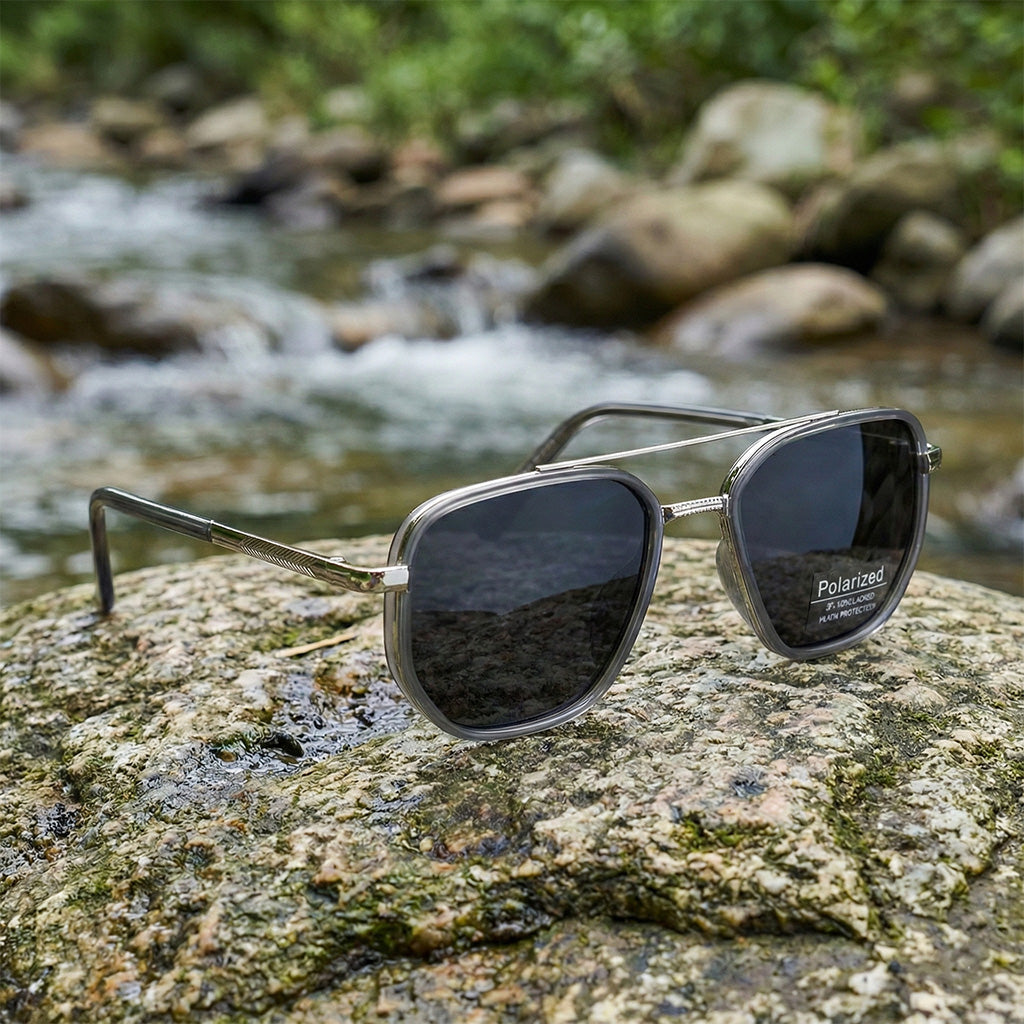 RetroEdge™ | Vintage Square Polarized Sunglasses