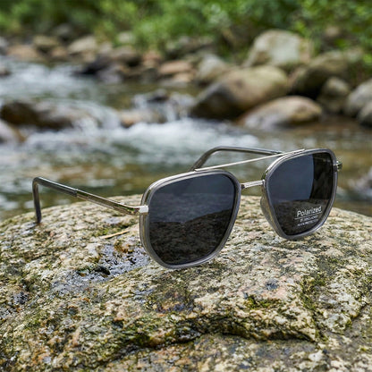 RetroEdge™ | Vintage Square Polarized Sunglasses