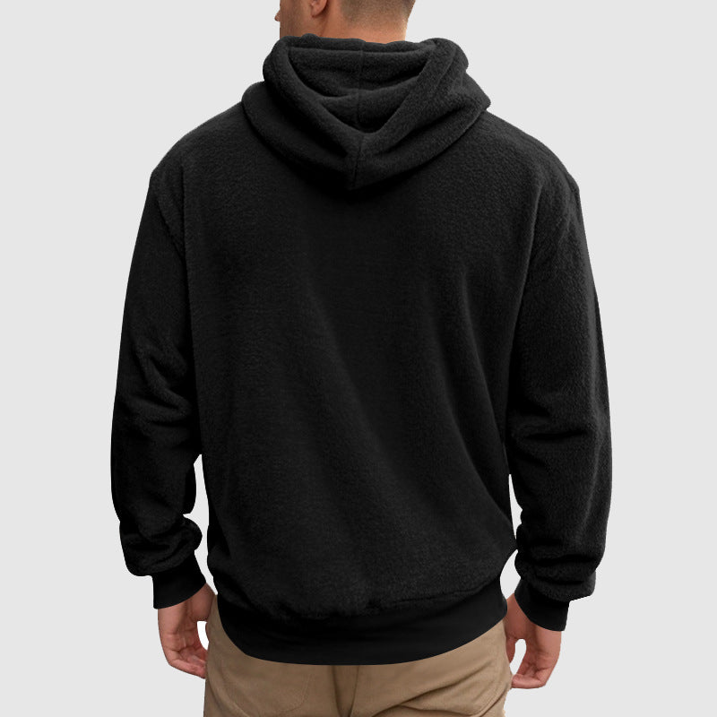 Men's Fleece Hoodie with Kangaroo Pocket | Relaxed Hood, Ribbed Cuffs & Hem | 5 Colorways + Bundle | S–XXL
