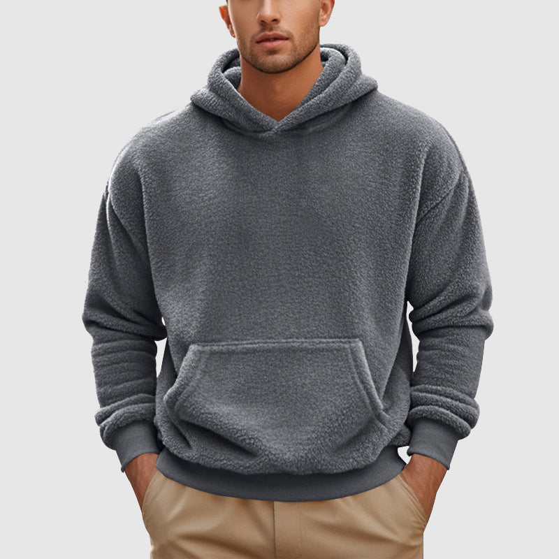 Men's Fleece Hoodie with Kangaroo Pocket | Relaxed Hood, Ribbed Cuffs & Hem | 5 Colorways + Bundle | S–XXL