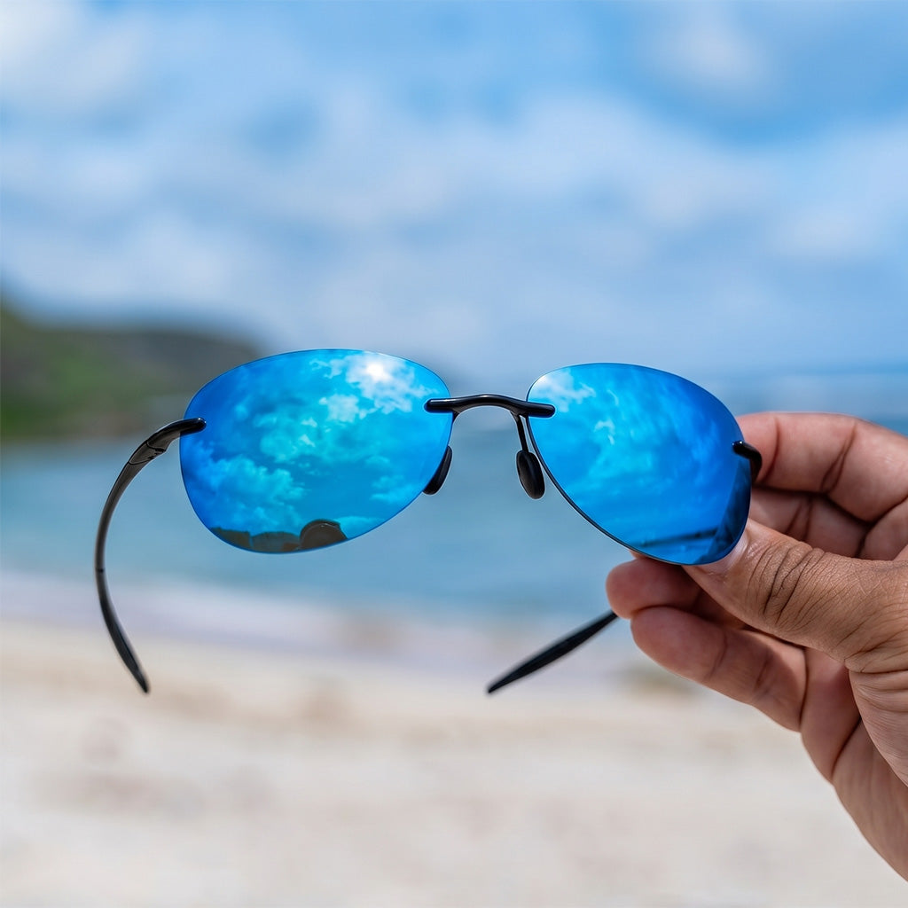 SkyLite™ | Rimless Polarized Aviator Sunglasses