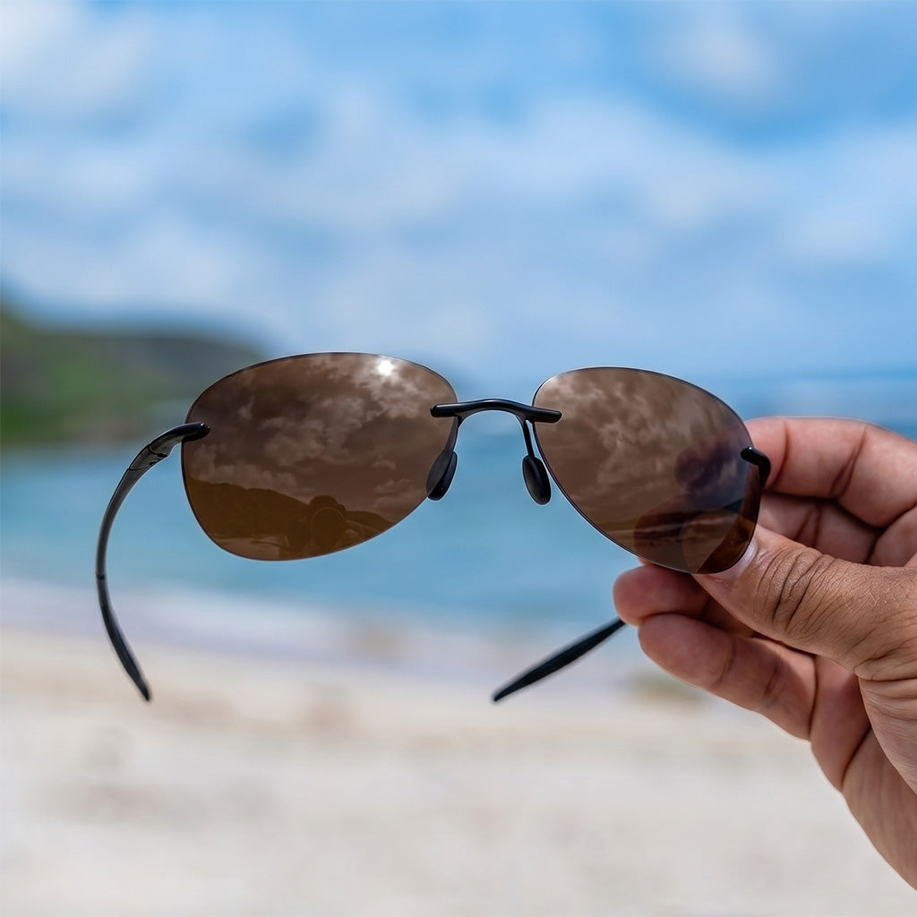 SkyLite™ | Rimless Polarized Aviator Sunglasses