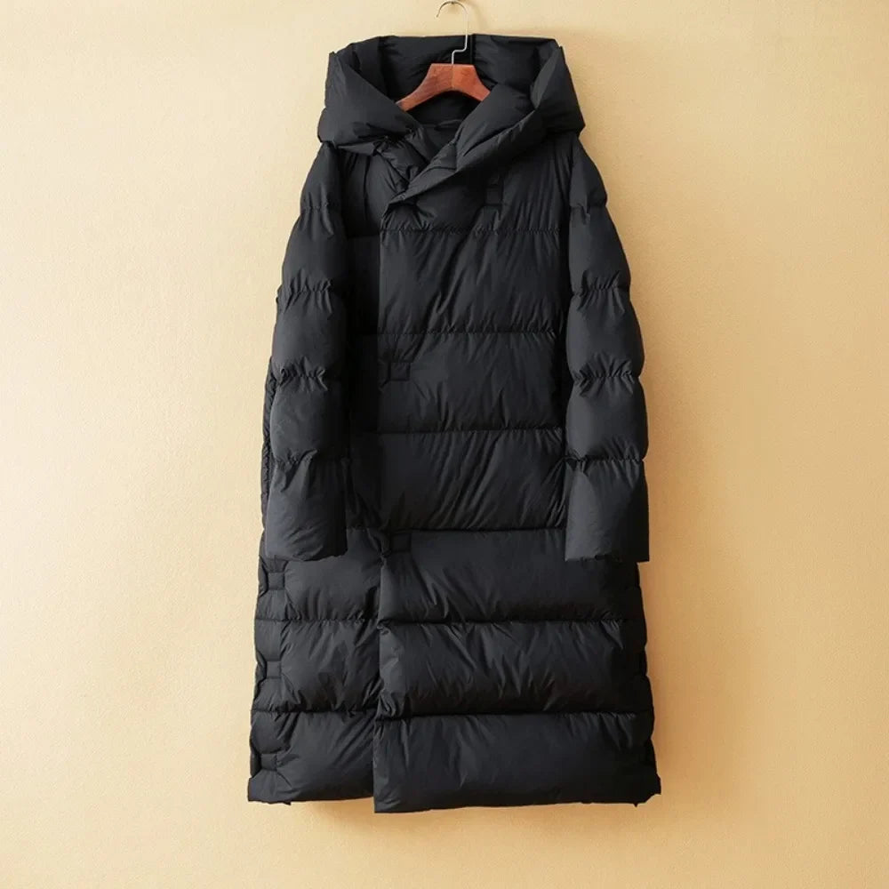 Autumn Womens Long Down Parka with Hood