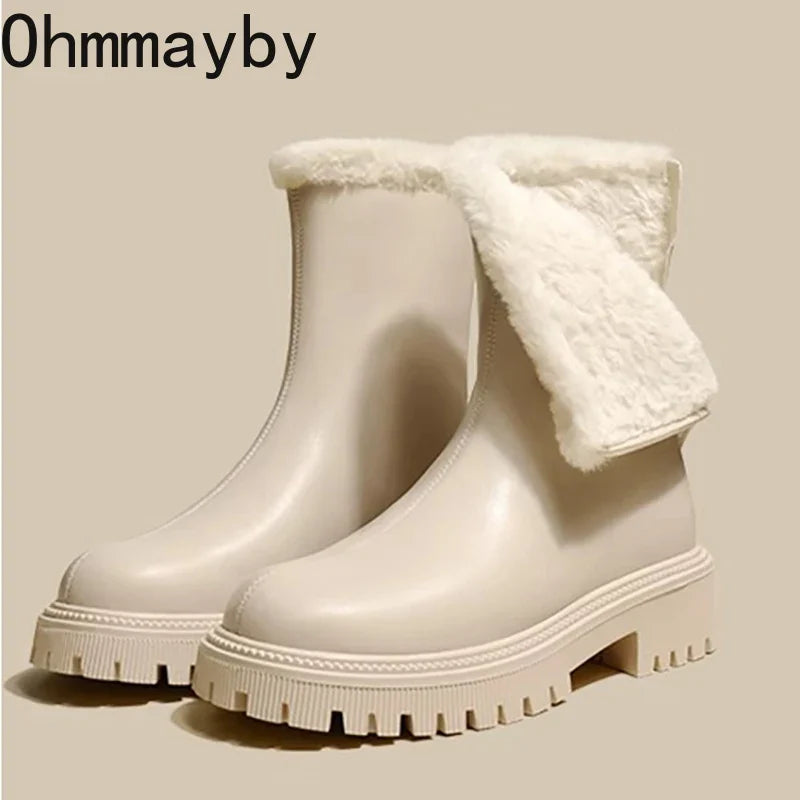 Blair Womens Faux Fur Lined Winter Ankle Boots