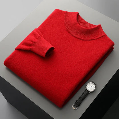 Kirk - Cashmere sweater with stand-up collar