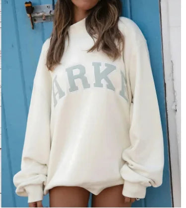 Women's Printed Sweater, Relaxed Fit | Subtle Contemporary Print, Everyday Layer | 8 Colorways | S–3XL
