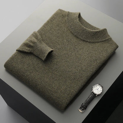 Kirk - Cashmere sweater with stand-up collar