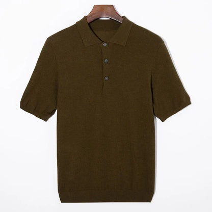Lorenzi - Silk and Wool Polo Shirt