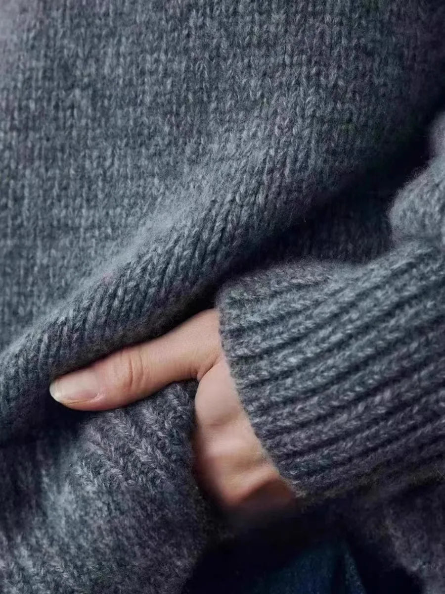 Deanna Womens Pure Cashmere Oversized Sweater