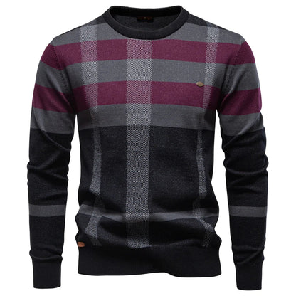 Kurt | Knitted sweater for men with diamond pattern