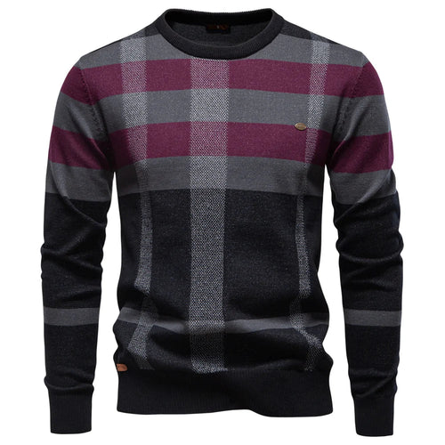 Kurt | Knitted sweater for men with diamond pattern