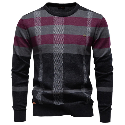 Kurt | Knitted sweater for men with diamond pattern