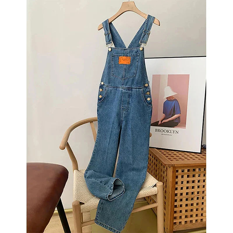 Willow™ | Straight Leg Bib Denim Overalls