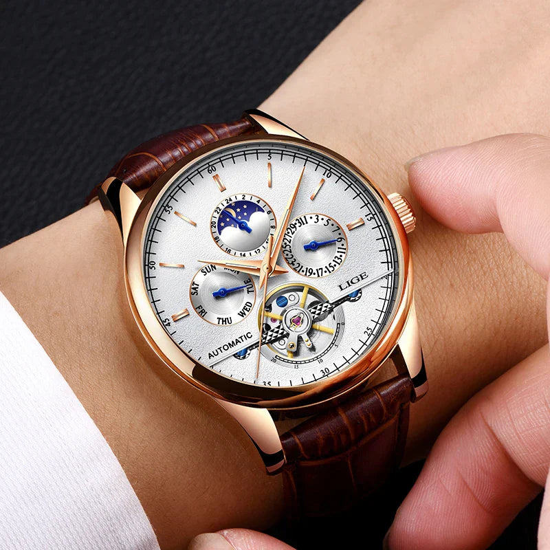 Nathaniel™ | Automatic Mechanical Tourbillon Watch