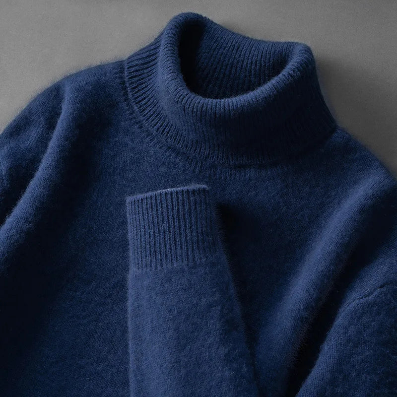 Elegant cashmere turtleneck sweater