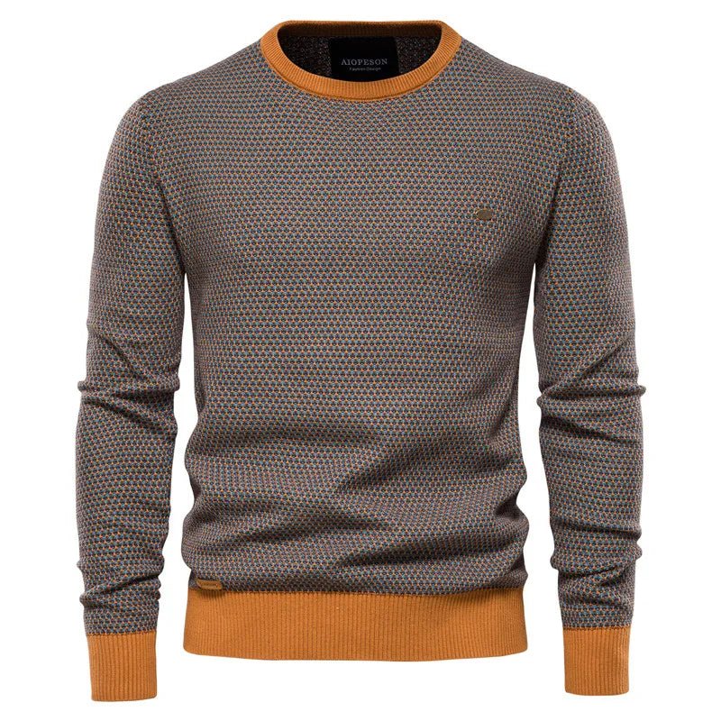 Steven | Men's sweater with diamond pattern