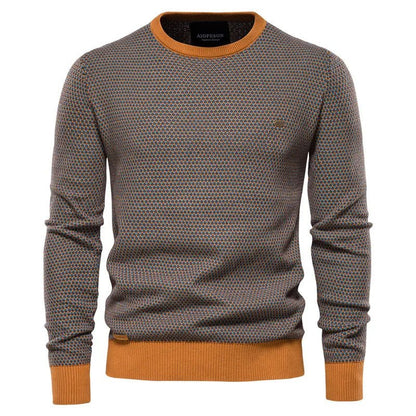 Steven | Men's sweater with diamond pattern