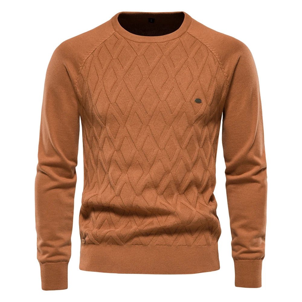 Theodore | Men's sweater with diamond pattern