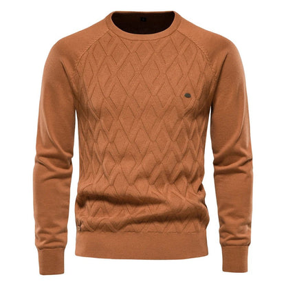 Theodore | Men's sweater with diamond pattern