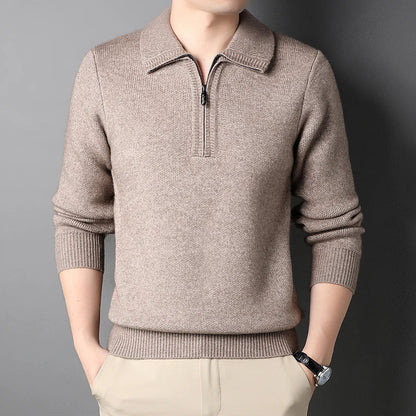 Charlie - cashmere sweater with zipper closure
