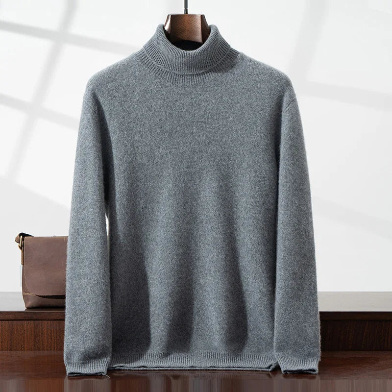 Elegant cashmere turtleneck sweater