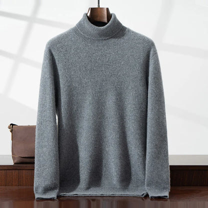 Elegant cashmere turtleneck sweater