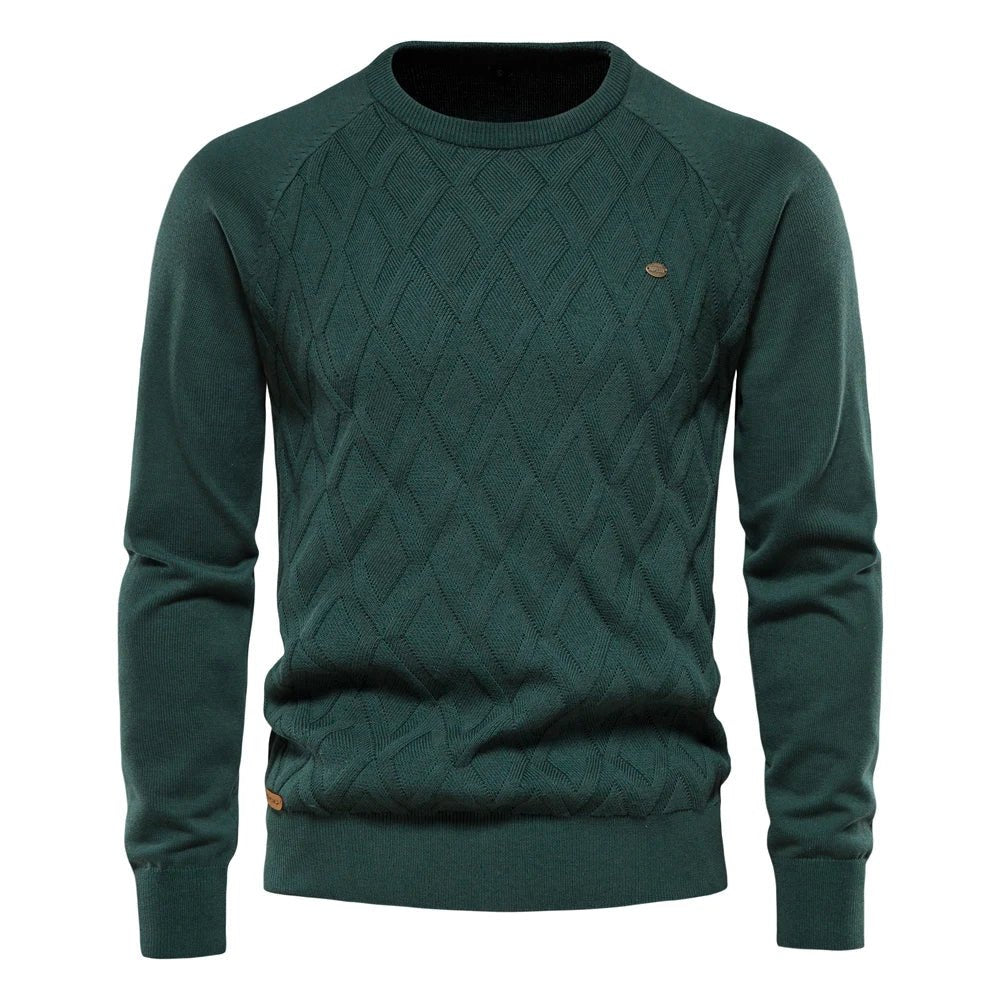Theodore | Men's sweater with diamond pattern