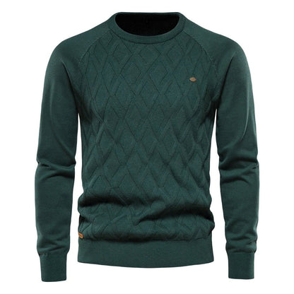 Theodore | Men's sweater with diamond pattern