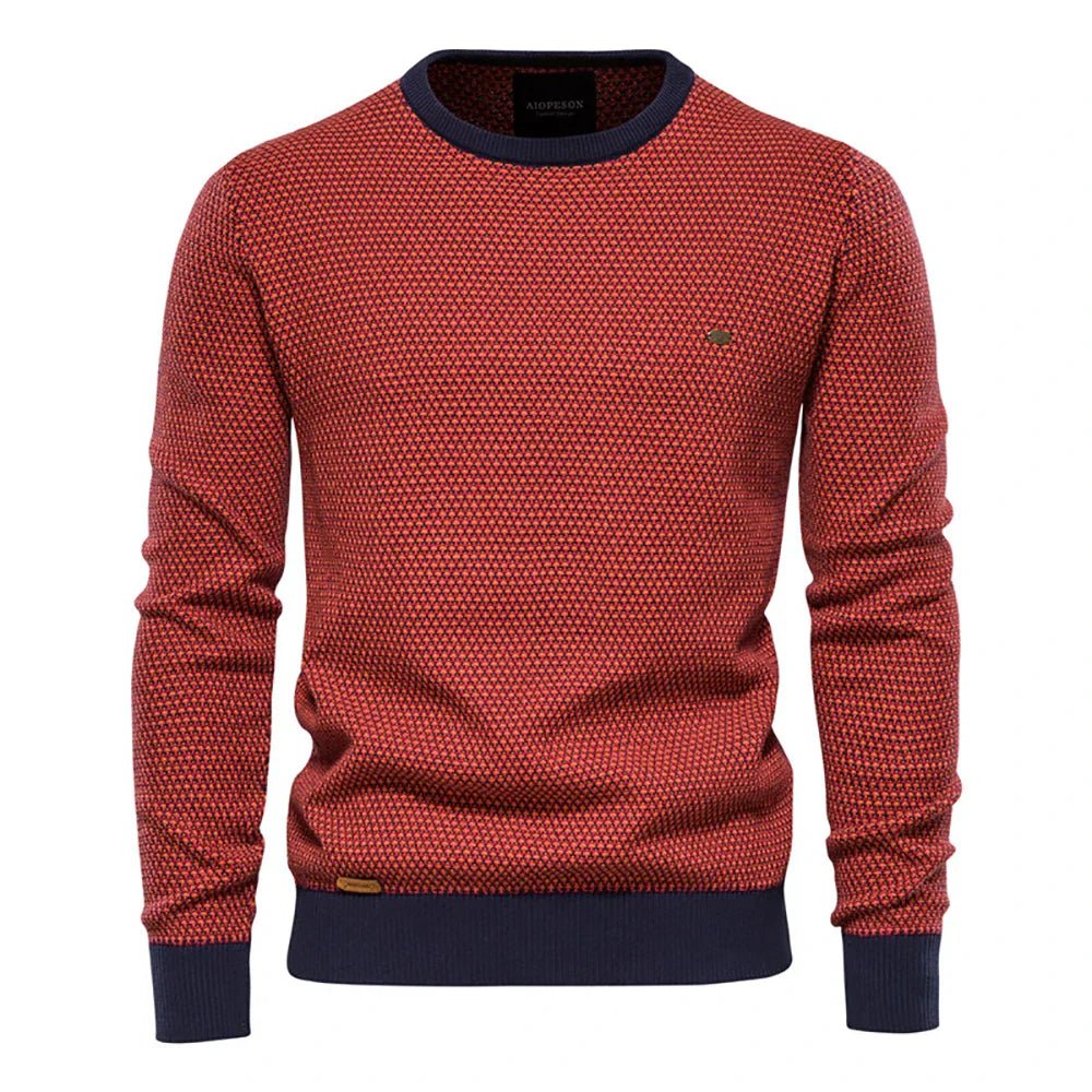 Steven | Men's sweater with diamond pattern