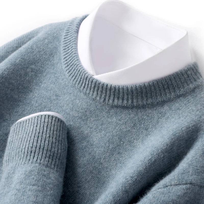 John Mens Fine Knit Crewneck Sweater
