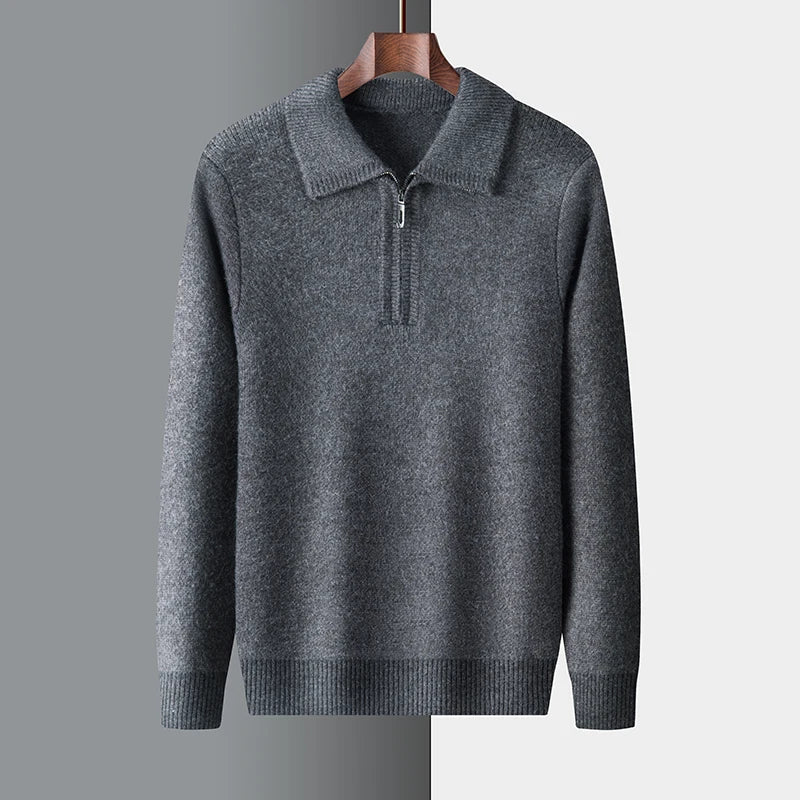 Charlie - cashmere sweater with zipper closure