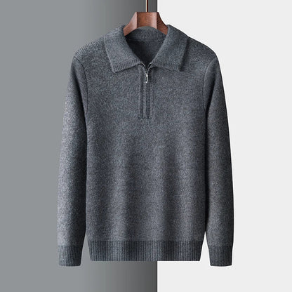 Charlie - cashmere sweater with zipper closure