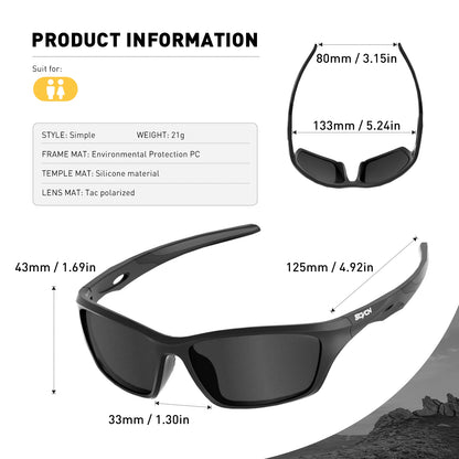 SunPro - Polarized Fishing and Sports Sunglasses for Men and Women
