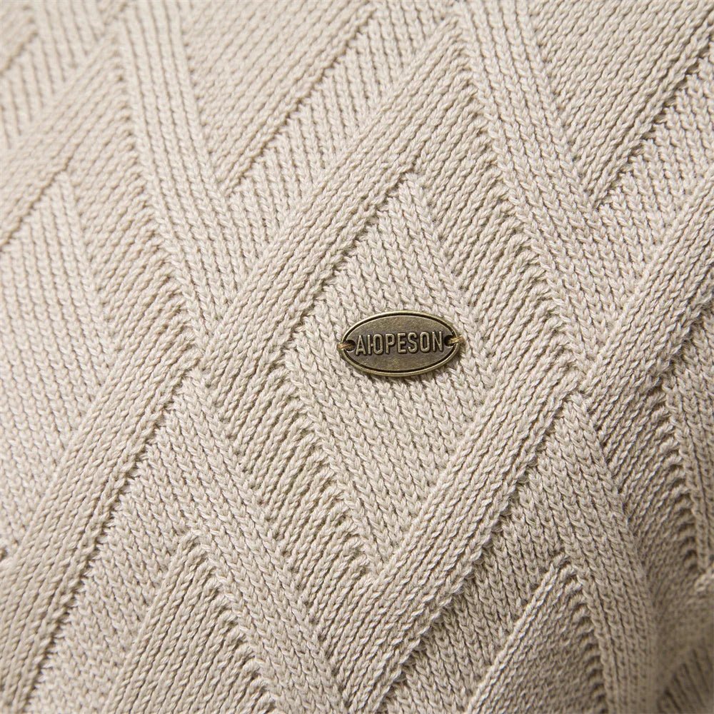 Theodore | Men's sweater with diamond pattern