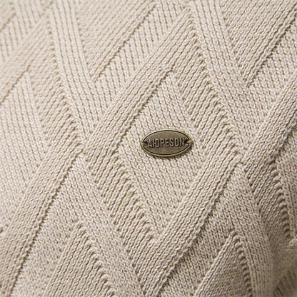 Theodore | Men's sweater with diamond pattern