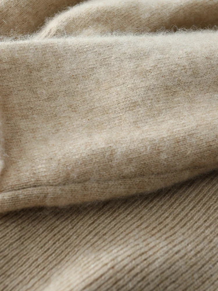 Teresa Womens Cashmere Sweater with Crossover Collar