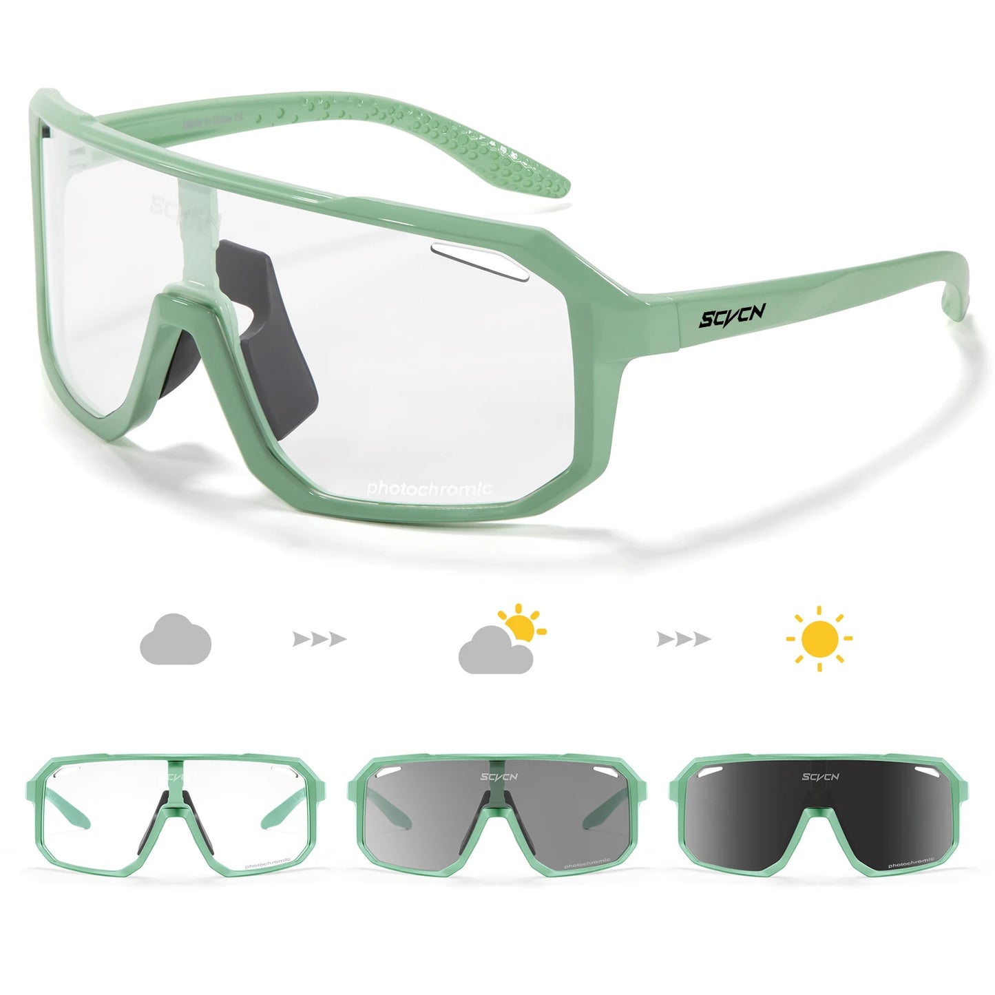 Ash™ | Photochromic Cycling Sunglasses UV400 Sport Glasses