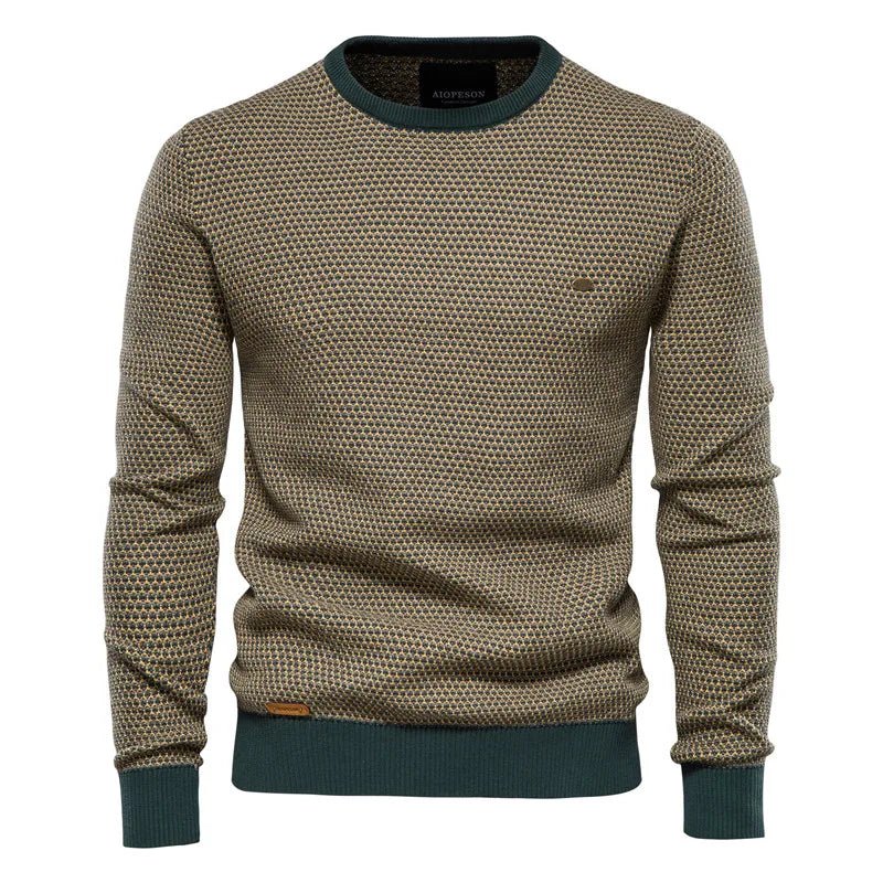 Steven | Men's sweater with diamond pattern