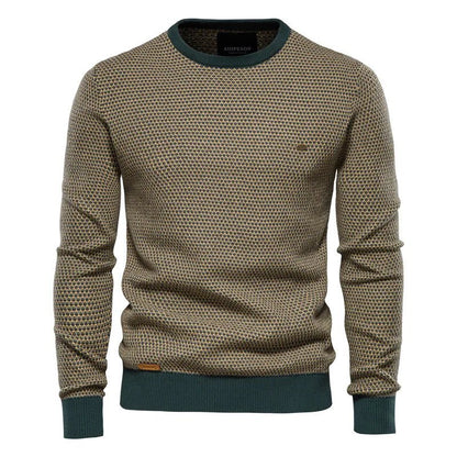 Steven | Men's sweater with diamond pattern