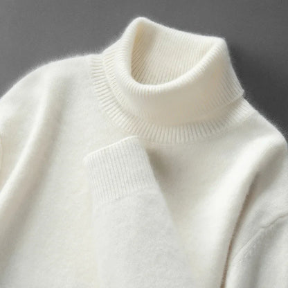 Elegant cashmere turtleneck sweater