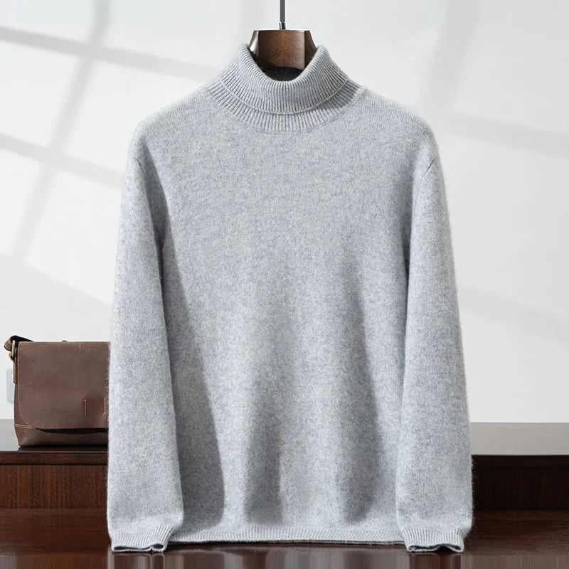 Elegant cashmere turtleneck sweater