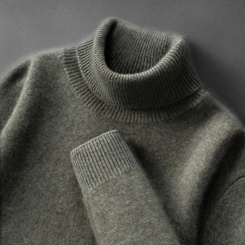 Elegant cashmere turtleneck sweater